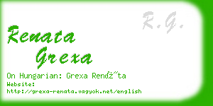 renata grexa business card